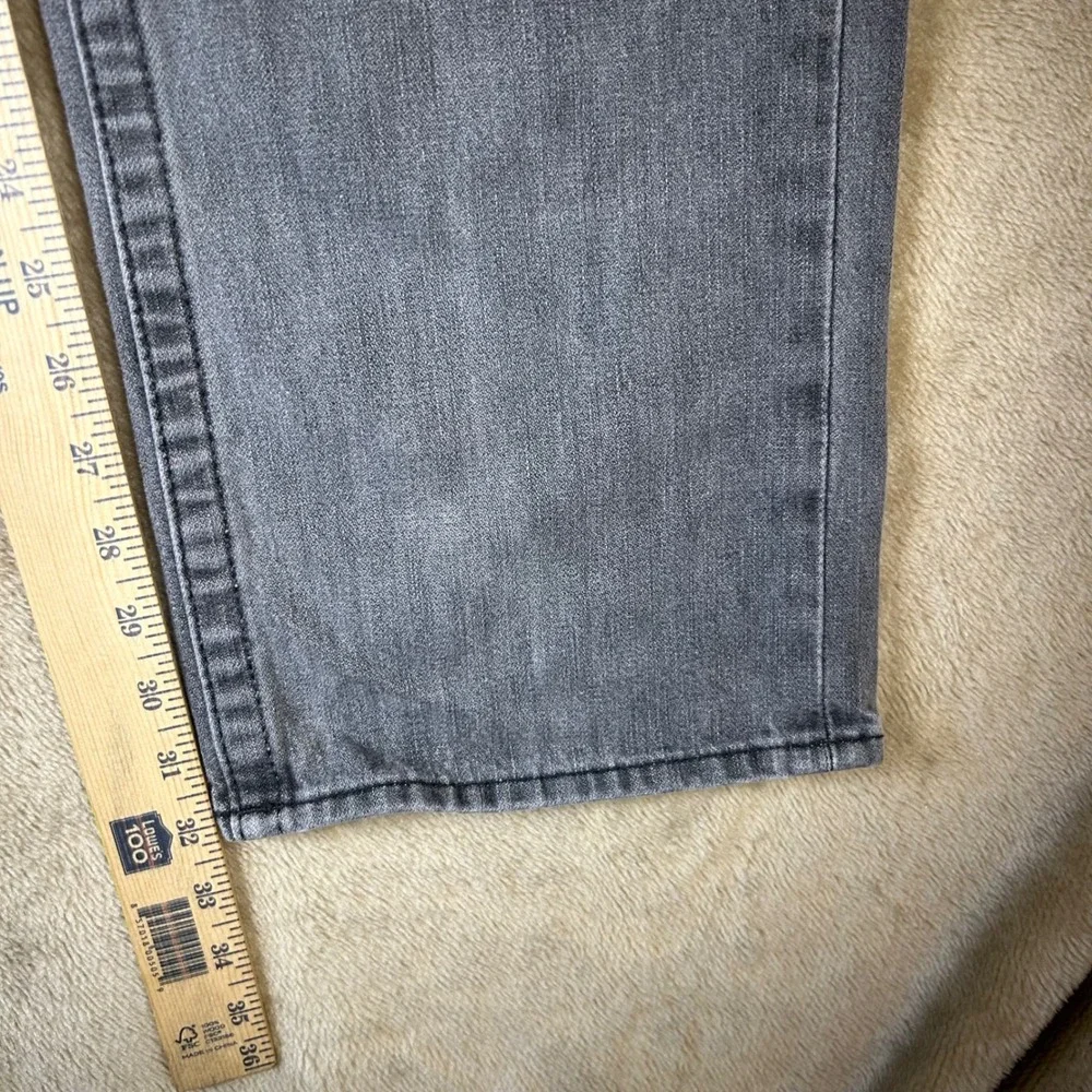True Religion Mens Gray Straight Leg Jeans Made in USA Size 36 Faded Denim 36x32